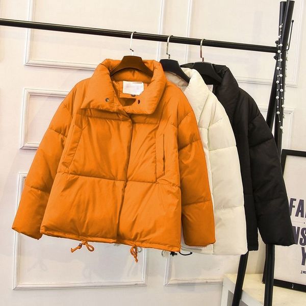 2019 autumn winter bomber quilted jacket female coat women woman short parka basic jackets outerwear cocoon coat, Black
2019 autumn winter bomber quilted jacket female coat women woman short parka basic jackets outerwear cocoon coat, Black