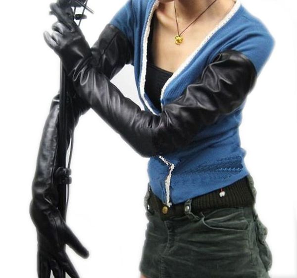 70cm(27.6") long classic plain super long real leather shoulder gloves black, Blue;gray
70cm(27.6") long classic plain super long real leather shoulder gloves black, Blue;gray