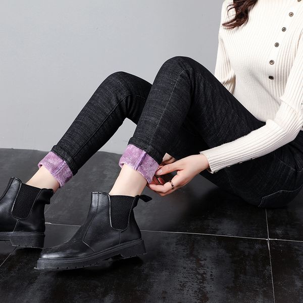 2019 women winter fleece jeans new solid warm thicken denim pencil pants fashion skinny jean pants slim trousers p9199, Blue
2019 women winter fleece jeans new solid warm thicken denim pencil pants fashion skinny jean pants slim trousers p9199, Blue