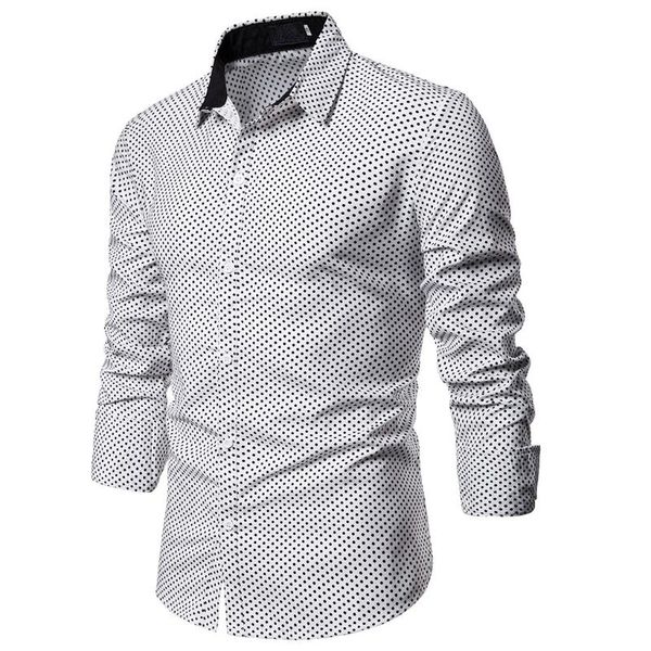 nice casual men shirt autumn long sleeve slim blouse polka dot fit modis turn down collar mens shirts dress camisa masculina, White;black
nice casual men shirt autumn long sleeve slim blouse polka dot fit modis turn down collar mens shirts dress camisa masculina, White;black