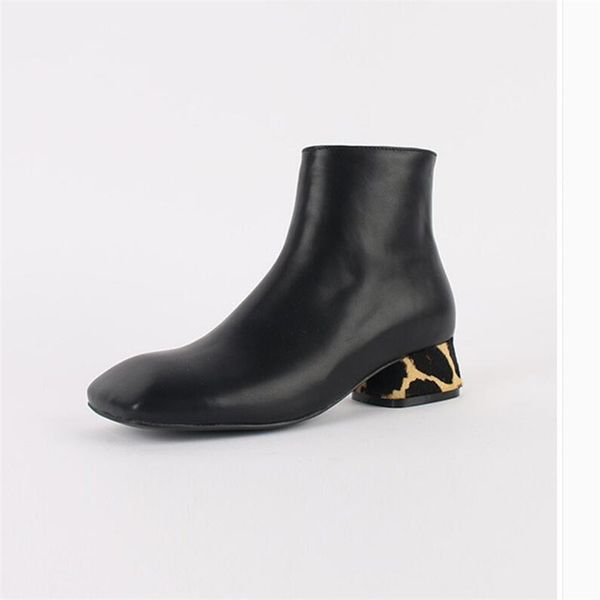 leopard chunky heels ankle boots women classic square toe zipper short boots black outwear casual shoes woman
leopard chunky heels ankle boots women classic square toe zipper short boots black outwear casual shoes woman