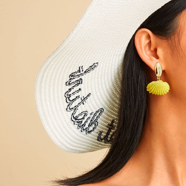 2019 new style ear stud online celebrity candy-colored shell earrings women's europe and america exaggeration bohemian beach sma, Silver
2019 new style ear stud online celebrity candy-colored shell earrings women's europe and america exaggeration bohemian beach sma, Silver