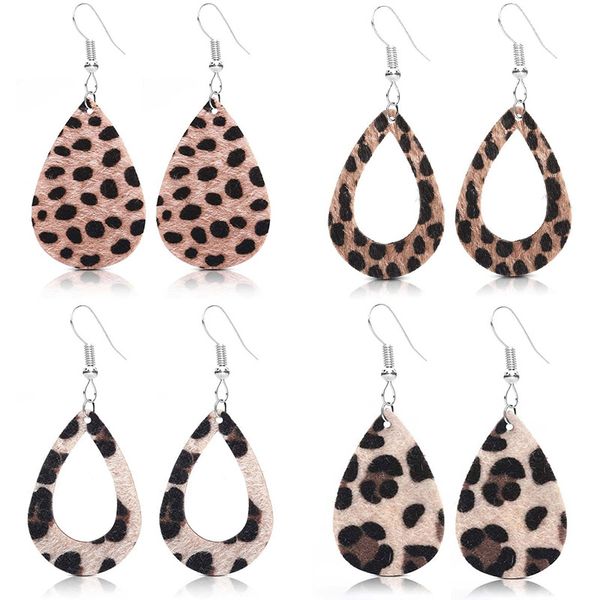 fashion women big felt water drop shaped geometric leopard dangle earring jewelry gift, Silver
fashion women big felt water drop shaped geometric leopard dangle earring jewelry gift, Silver