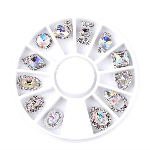 12 style nail art decorations 3d nail rhinestones alloy irregular shaped white ab color art accessories round turntable box, Silver;gold
12 style nail art decorations 3d nail rhinestones alloy irregular shaped white ab color art accessories round turntable box, Silver;gold