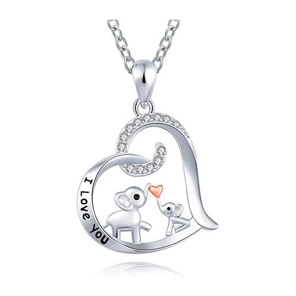 chuhan i love you / origami elephant love pendant necklace necklace women's gothic jewelry baby elephant kiss, Silver
chuhan i love you / origami elephant love pendant necklace necklace women's gothic jewelry baby elephant kiss, Silver