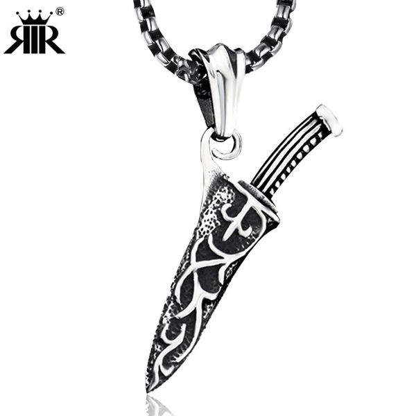 retro cool stainless steel casting dagger pendant necklace europe and america assassin's creed knife blade men and women accesso, Silver
retro cool stainless steel casting dagger pendant necklace europe and america assassin's creed knife blade men and women accesso, Silver