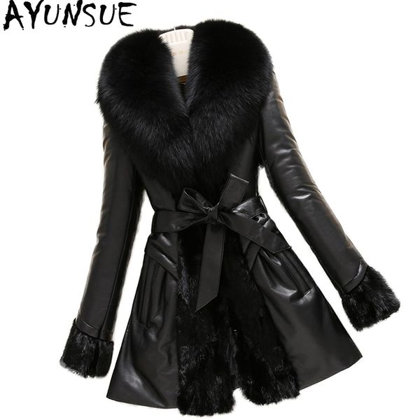 ayunsue real leather jacket patchwork genuine mink coats women winter sheepskin coat real fur collar plus size 6xl 1554, Black
ayunsue real leather jacket patchwork genuine mink coats women winter sheepskin coat real fur collar plus size 6xl 1554, Black