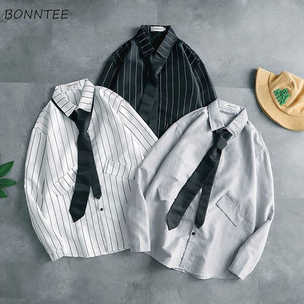 men shirts square collar chic retro striped mens korean style harajuku daily outwear ins simple students all-match street wear, White;black
men shirts square collar chic retro striped mens korean style harajuku daily outwear ins simple students all-match street wear, White;black