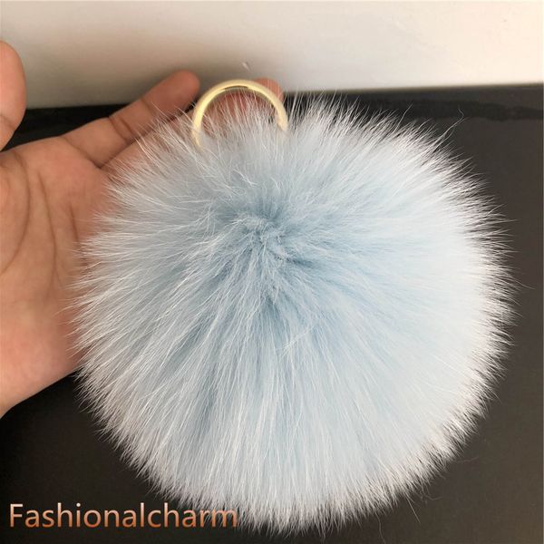 13cm/5"-light blue real fox fur ball pompom handbag keychain pendant keyring tassels gift, Silver
13cm/5"-light blue real fox fur ball pompom handbag keychain pendant keyring tassels gift, Silver