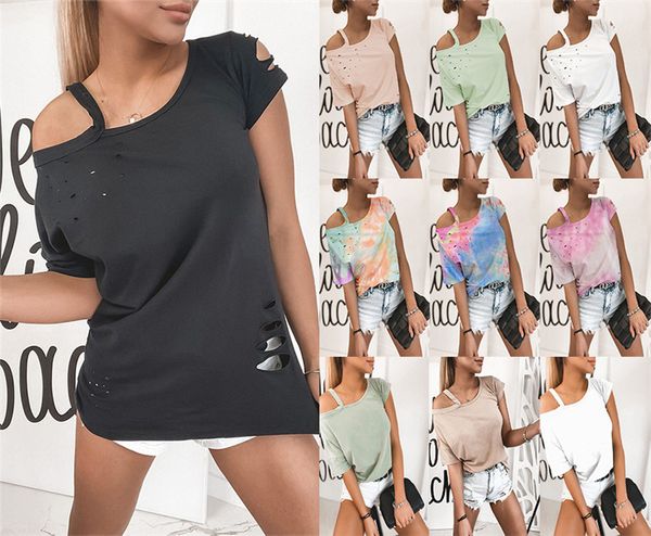 летний женский дизайнер tshirt tie dye выдалбливают короткие рукава crew neck tops casual женской одежды, White
летний женский дизайнер tshirt tie dye выдалбливают короткие рукава crew neck tops casual женской одежды, White