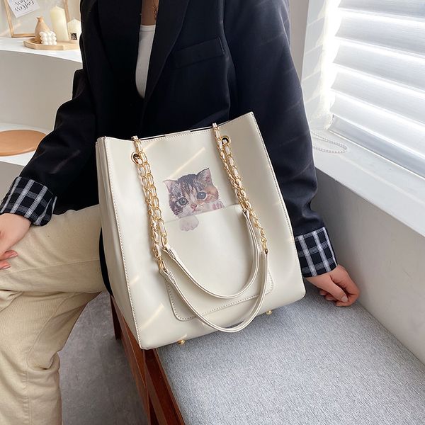 casual pu leather women handbags shoulder bags fashion cat printed ladies chain crossbody bags for women female purses
casual pu leather women handbags shoulder bags fashion cat printed ladies chain crossbody bags for women female purses
