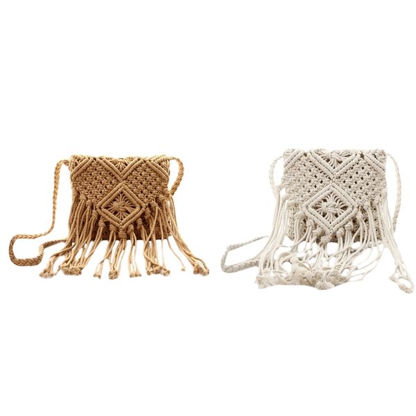 2 pcs fringe tassel crossbody shoulder bag woven handmade boho beach travel handbag for women, brown & white
2 pcs fringe tassel crossbody shoulder bag woven handmade boho beach travel handbag for women, brown & white