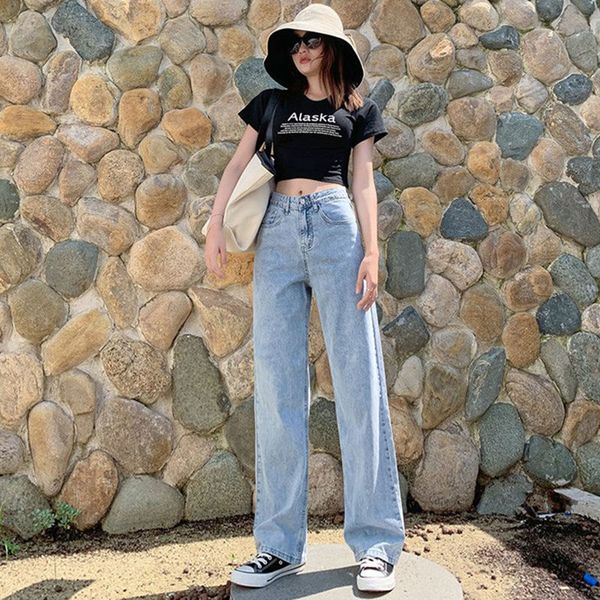 loose-fitting floor-length jeans 2020 new style with tall waist, tall waist, wide legs and slim dad trousers, Blue
loose-fitting floor-length jeans 2020 new style with tall waist, tall waist, wide legs and slim dad trousers, Blue