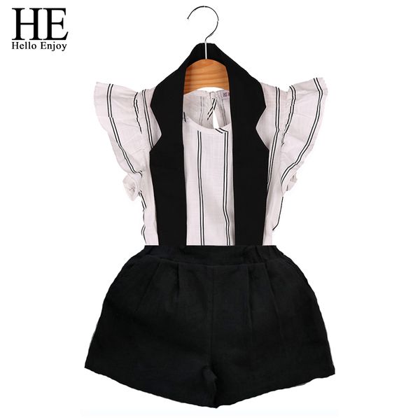 he hello enjoy clothing sets 2019 summer kids clothes girls brand stripe vest t-shirt+hanging neck shorts suits 2 3 4 5 6y y190522, White
he hello enjoy clothing sets 2019 summer kids clothes girls brand stripe vest t-shirt+hanging neck shorts suits 2 3 4 5 6y y190522, White