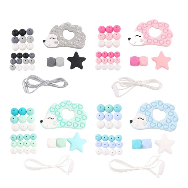 bite bites 1set diy baby silicone teether beads teething rodent hedgehog pendant diy necklace infants tooth for children product
bite bites 1set diy baby silicone teether beads teething rodent hedgehog pendant diy necklace infants tooth for children product