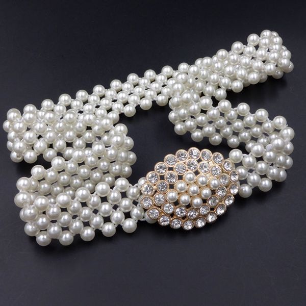 women faux pearl beads rhinestone dress elastic belt party dress waistband bead wedding sash, Black;brown
women faux pearl beads rhinestone dress elastic belt party dress waistband bead wedding sash, Black;brown