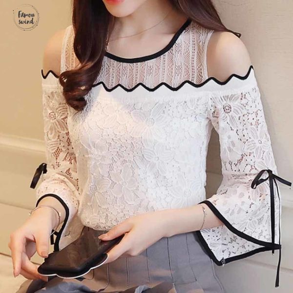 blouse new v neck 2019 womens fashion chiffon stitching flare sleeve o neck blouse strapless women clothing d597 30, White
blouse new v neck 2019 womens fashion chiffon stitching flare sleeve o neck blouse strapless women clothing d597 30, White