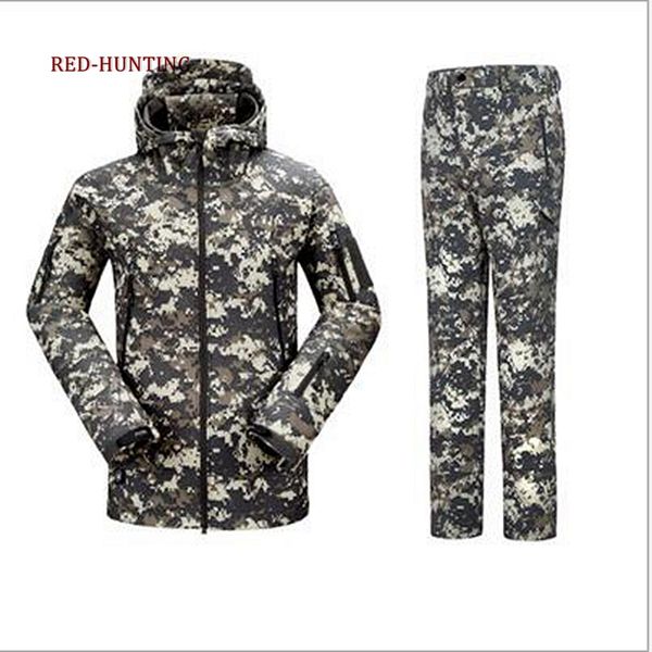 outdoor hunting sets men sport softshell tactical camouflage hunting clothes outdoor suits jackets pants sets, Blue;black
outdoor hunting sets men sport softshell tactical camouflage hunting clothes outdoor suits jackets pants sets, Blue;black