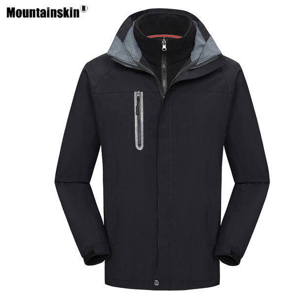 mountainskin winter men women's 2 pcs hiking jacket outdoor sports thermal windbreaker climbing camping trekking male coat va650, Blue;black
mountainskin winter men women's 2 pcs hiking jacket outdoor sports thermal windbreaker climbing camping trekking male coat va650, Blue;black
