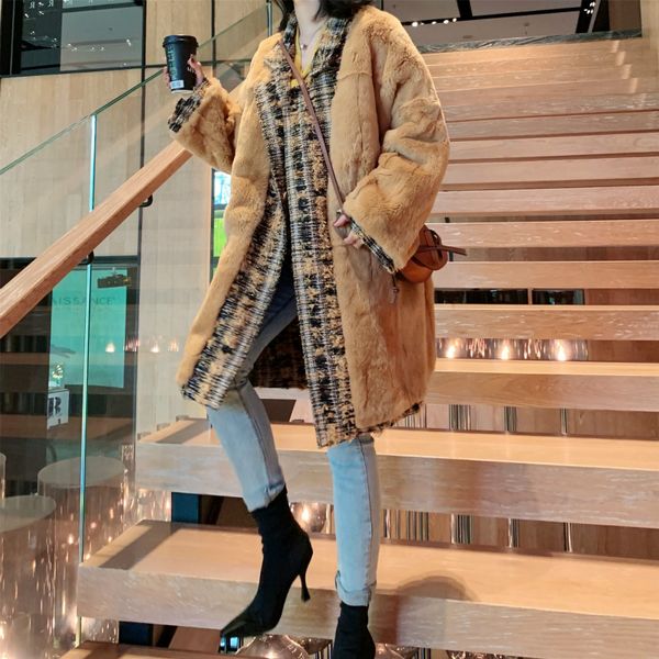 tcyeek real fur coat female vintage rex fur liner jacket women clothes 2019 korean elegant woolen coats 1962502, Black
tcyeek real fur coat female vintage rex fur liner jacket women clothes 2019 korean elegant woolen coats 1962502, Black