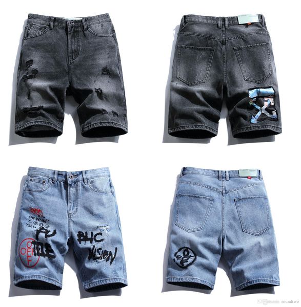 20ss summer denim shorts jean jeans mens jogger ankle ripped blue denim shorts hole washed white short pants, White;black
20ss summer denim shorts jean jeans mens jogger ankle ripped blue denim shorts hole washed white short pants, White;black
