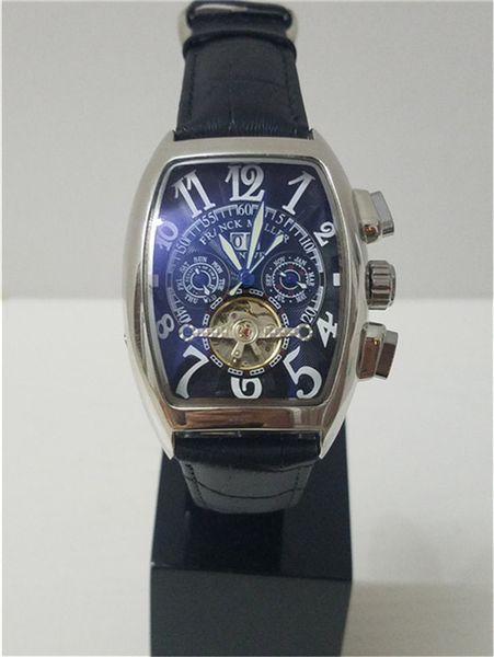 Fashion brand wine barrel type tourbillon automatic mechanical watch high quality leather strap FM business casual sports brand male watch
Fashion brand wine barrel type tourbillon automatic mechanical watch high quality leather strap FM business casual sports brand male watch