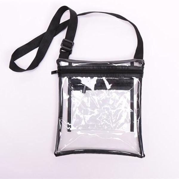 2001 clear purse stadium approved bag patch with zipper and shoulder strap, Black;white
2001 clear purse stadium approved bag patch with zipper and shoulder strap, Black;white