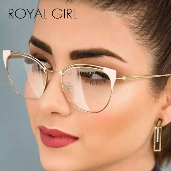 royal girl new arrival cat eye retro simple metal clear lens glasses men women designer optical frames computer glasses ss462, Black
royal girl new arrival cat eye retro simple metal clear lens glasses men women designer optical frames computer glasses ss462, Black