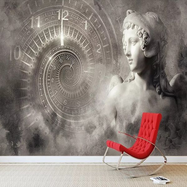 пользовательское большой настенная 3d обои современный творческий 3d расширение пространства часов статуя телевизора обратно декор стены глу
пользовательское большой настенная 3d обои современный творческий 3d расширение пространства часов статуя телевизора обратно декор стены глу