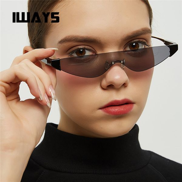 sunglasses women men rimless fashion glasses woman cool retro brand designer sun glasses uv400, White;black
sunglasses women men rimless fashion glasses woman cool retro brand designer sun glasses uv400, White;black