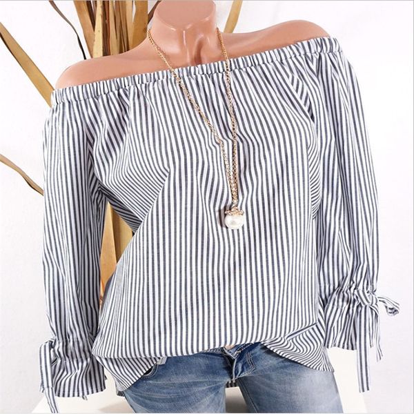 дамы повседневного рассечение шеи блузы женщина вертикальной полоса блуза мода femme с длинным рукавом плечо top сыпучие casaul рубашка новы, White
дамы повседневного рассечение шеи блузы женщина вертикальной полоса блуза мода femme с длинным рукавом плечо top сыпучие casaul рубашка новы, White