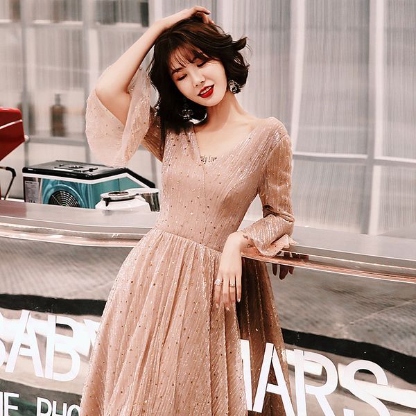 2020 baptism gown gengli banquet evening dresses women vogue of new fund of 2020 temperament sequins host society long dress, Red;yellow
2020 baptism gown gengli banquet evening dresses women vogue of new fund of 2020 temperament sequins host society long dress, Red;yellow