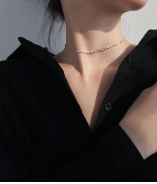 fflacell new simple short starry neck collar choker two ways to wearclavicle chain necklace for women party jewelry, Silver
fflacell new simple short starry neck collar choker two ways to wearclavicle chain necklace for women party jewelry, Silver