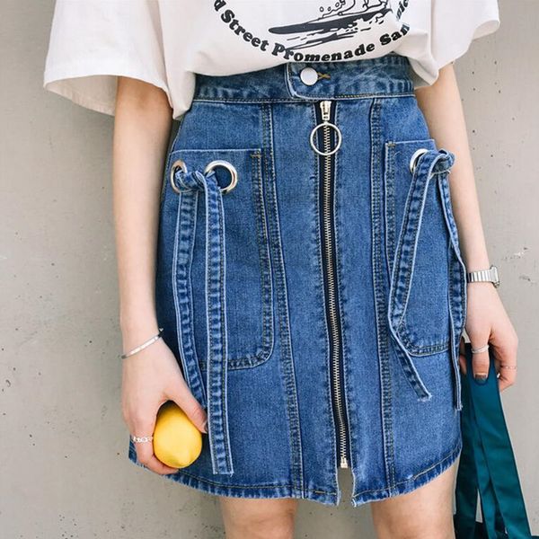 negash new fashion women denim skirt bow a-line high waist skirt women zipper mini skirts girls skirts jeans, Black
negash new fashion women denim skirt bow a-line high waist skirt women zipper mini skirts girls skirts jeans, Black