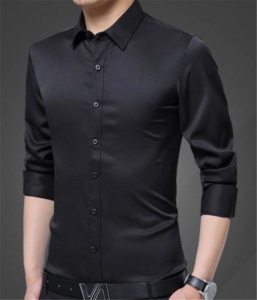 solid color mens casual shirts fashion slim lapel neck long sleeve mens designer shirts males clothing, White;black
solid color mens casual shirts fashion slim lapel neck long sleeve mens designer shirts males clothing, White;black
