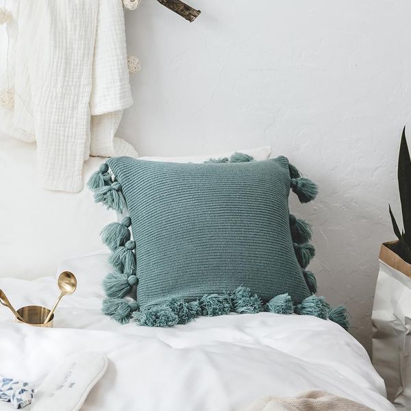 45*45cm knitted pillowcovers acrylic solid color pillowcase soft for nursery room cushion case tassels knitting pillowcase
45*45cm knitted pillowcovers acrylic solid color pillowcase soft for nursery room cushion case tassels knitting pillowcase