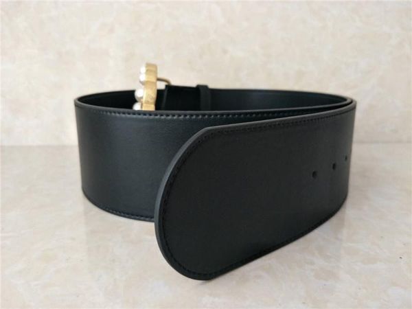 delivery new designer women's black cowhide belt cowhide 7.0 cm wide gold pearl buckle women's brand belt, Black;brown
delivery new designer women's black cowhide belt cowhide 7.0 cm wide gold pearl buckle women's brand belt, Black;brown
