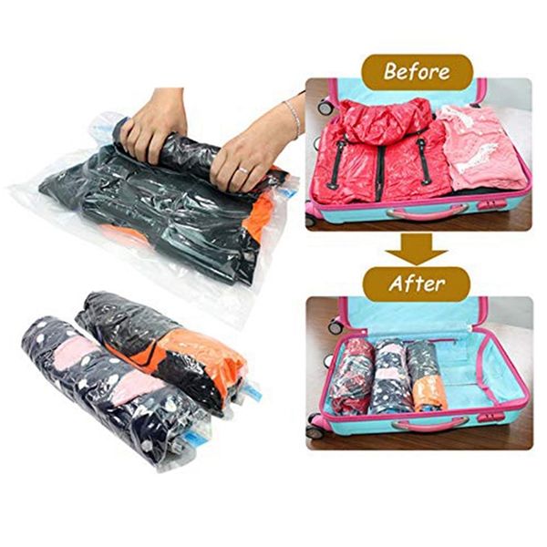 12 pcs hand roll-up vacuum compressed bags transparent clothing space saving bags travel home sealed compression storage bags storage bottle
12 pcs hand roll-up vacuum compressed bags transparent clothing space saving bags travel home sealed compression storage bags storage bottle