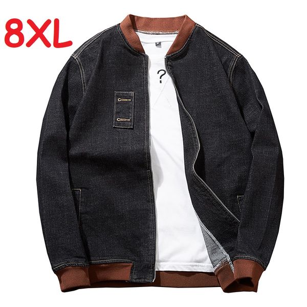 8xl 7xl 6xl new autumn winter denim jacket men fashion hooded casual cotton coats preppy style slim fit designer clothes, Black;brown
8xl 7xl 6xl new autumn winter denim jacket men fashion hooded casual cotton coats preppy style slim fit designer clothes, Black;brown