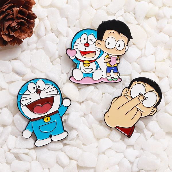 cartoon doraemon enamel pins classic cartoon icons brooch badge buttons brooch shirt denim jacket lapel anime lovers jewelry, Gray
cartoon doraemon enamel pins classic cartoon icons brooch badge buttons brooch shirt denim jacket lapel anime lovers jewelry, Gray