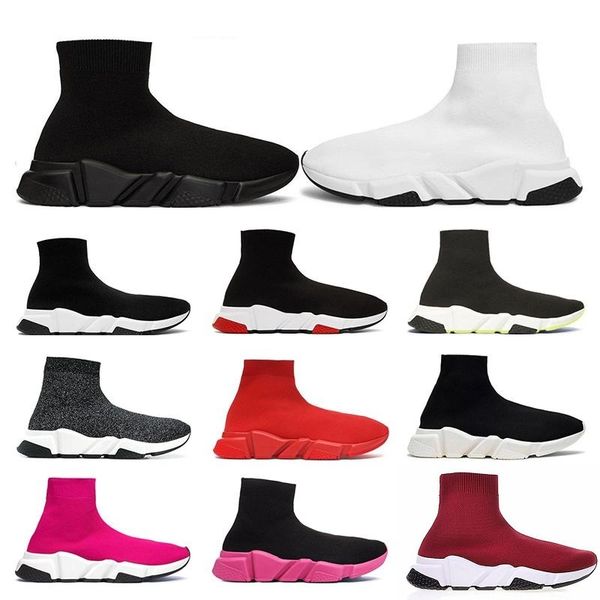 2020 designer shoes socks platform speed trainer casual of triple s red blue white flat men women sport sneaker fashion original y200520, Black 
2020 designer shoes socks platform speed trainer casual of triple s red blue white flat men women sport sneaker fashion original y200520, Black