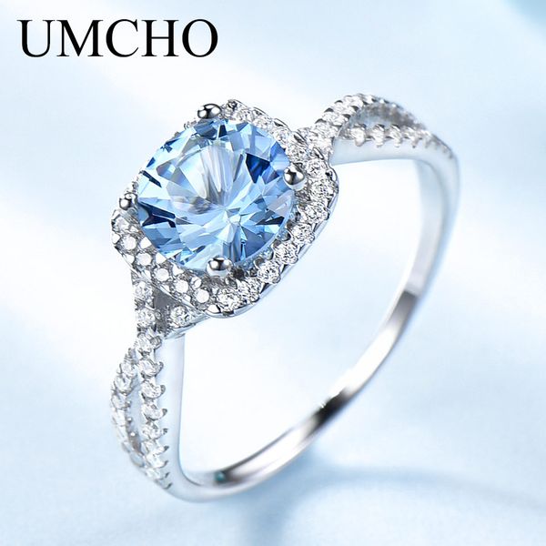 umcho romantic 925 sterling silver rings wedding aquamarine wedding rings for women engagement valentine's gift fine jewelry, Golden;silver
umcho romantic 925 sterling silver rings wedding aquamarine wedding rings for women engagement valentine's gift fine jewelry, Golden;silver
