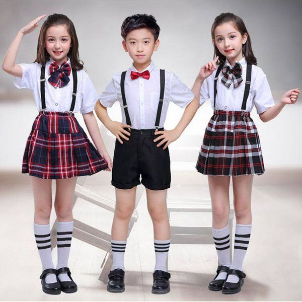 100-170cm kids clothing set +skirt+strap teenager girls plaid student school uniform for children boys choir costumes, Blue
100-170cm kids clothing set +skirt+strap teenager girls plaid student school uniform for children boys choir costumes, Blue