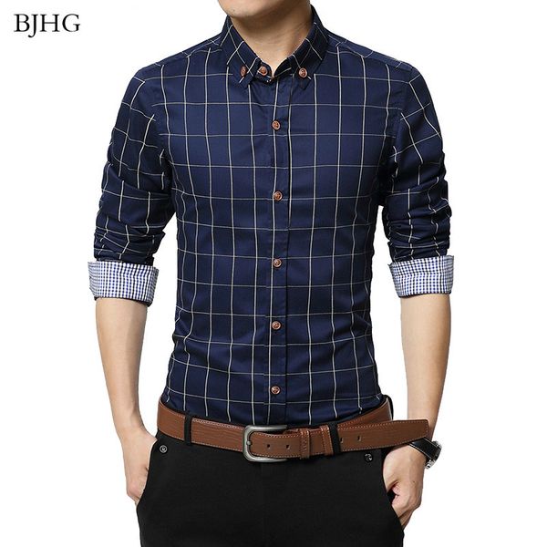 bjhgnew autumn fashion brand men clothes slim fit men long sleeve shirt plaid cotton casual shirt social plus size -5xl, White;black
bjhgnew autumn fashion brand men clothes slim fit men long sleeve shirt plaid cotton casual shirt social plus size -5xl, White;black