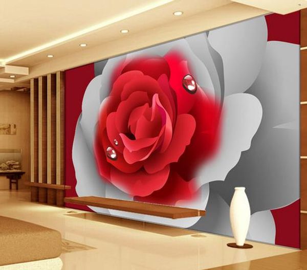 classic wallpaper for walls Romantic red rose TV background wall decoration painting
classic wallpaper for walls Romantic red rose TV background wall decoration painting