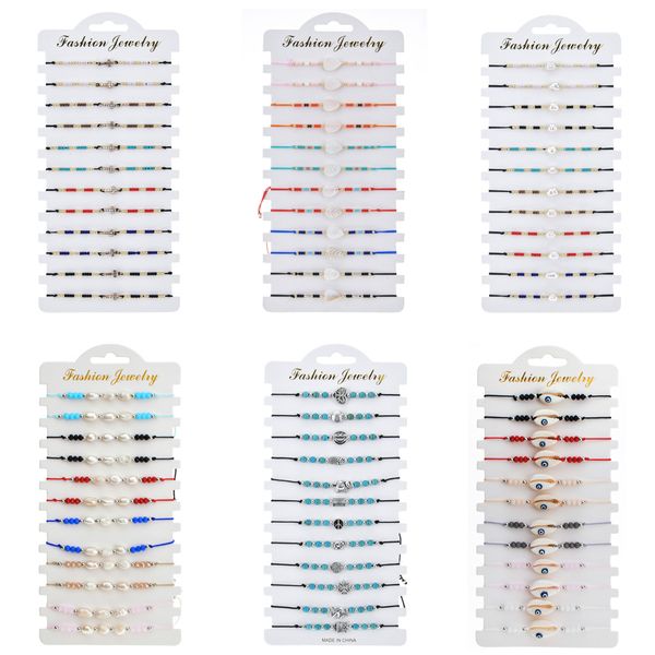 12pcs/lot bohemian shell pearl woven rope chain bracelet set handmade crystal cross bracelets for women girls kids cuff jewelry, Golden;silver
12pcs/lot bohemian shell pearl woven rope chain bracelet set handmade crystal cross bracelets for women girls kids cuff jewelry, Golden;silver