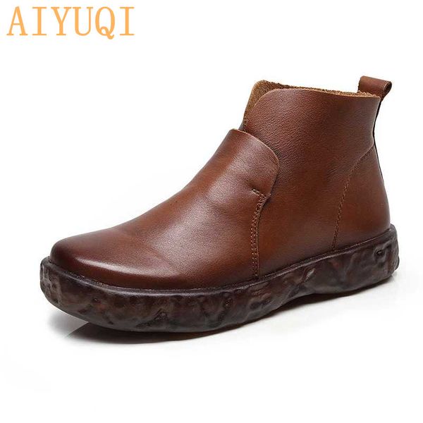 aiyuqi ankle boots for women 2019 new women shoes genuine leather fashion casual flat female booties handmade non-slip, Black
aiyuqi ankle boots for women 2019 new women shoes genuine leather fashion casual flat female booties handmade non-slip, Black