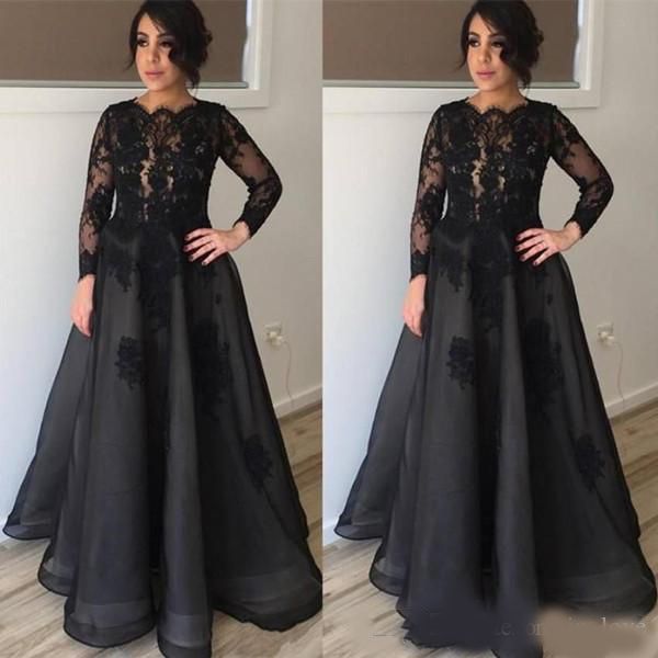 black prom dresses 2020 new long sleeve lace handmade appliques a line floor length party gown evening dress custom size
black prom dresses 2020 new long sleeve lace handmade appliques a line floor length party gown evening dress custom size