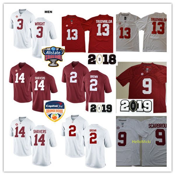 NCAA Alabama Crimson Tide Tyrell Shavers Football Jerseys 2 Tony Brown 8 Joshua Jacobs 9 Da Shawn Hand 13 Tua Tagovailoa Championship Jersey
NCAA Alabama Crimson Tide Tyrell Shavers Football Jerseys 2 Tony Brown 8 Joshua Jacobs 9 Da Shawn Hand 13 Tua Tagovailoa Championship Jersey