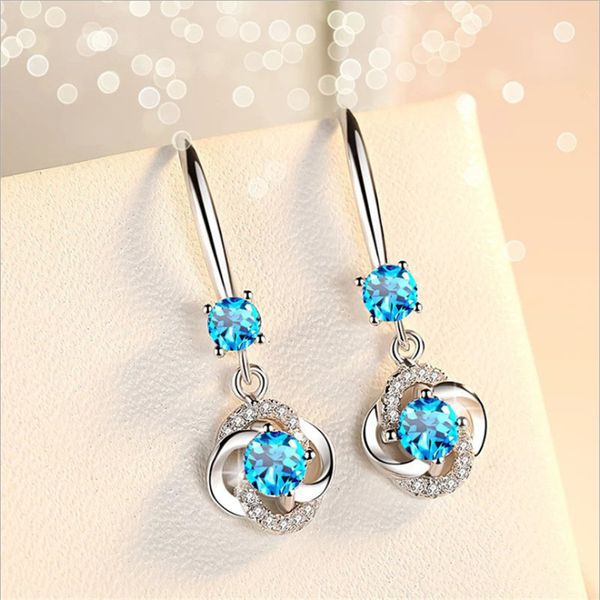 blaike 925 sterling silver filled dangle earrings for women blue/white/pink zircon lucky clover drop earrings wedding jewelry
blaike 925 sterling silver filled dangle earrings for women blue/white/pink zircon lucky clover drop earrings wedding jewelry